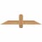 Ekena Millwork Eugene Smooth Timber Gable Bracket, Western Red Cedar, 36"W x 9"H x 1 1/2"D x 3 1/2"F, 6/12 Pitch GBW036X09X0204EUG00SWR - alternate 1